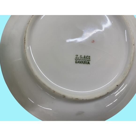 Z.S. & Co Bavaria 4 Vintage Chocolate Or Demitasse Cups And Saucers Yellow Roses - Picture 5 of 12